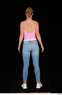 Vinna Reed casual pink bodysuit standing whole body 0005.jpg